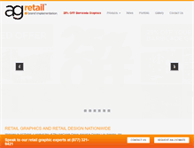 Tablet Screenshot of amgraphretail.com